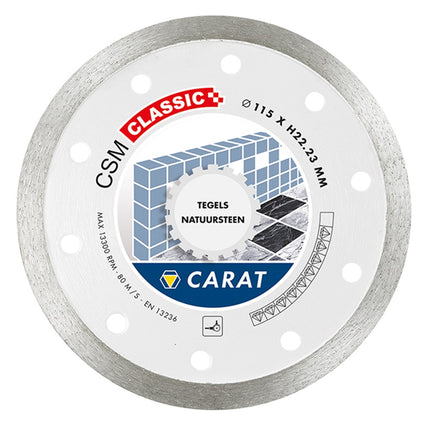 Carat Diamantzaag Tegels Ø115X22,23mm - Type CSM Classic - CSMC115300