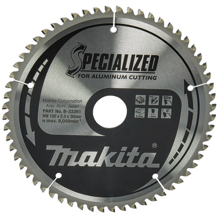 Makita Zaagb Alu 190X30X2,4 60T 0G - B-33261