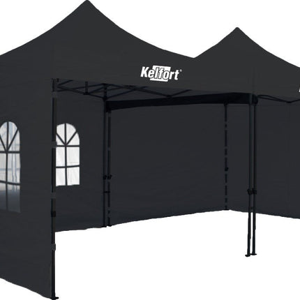 Kelfort Zijwandenset voor Doorwerktent 2.9mx2.9m Zwart - 1526986