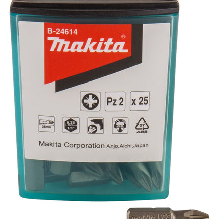 Makita Schroefbit PZ2X25mm 25 Stuks - B-24614