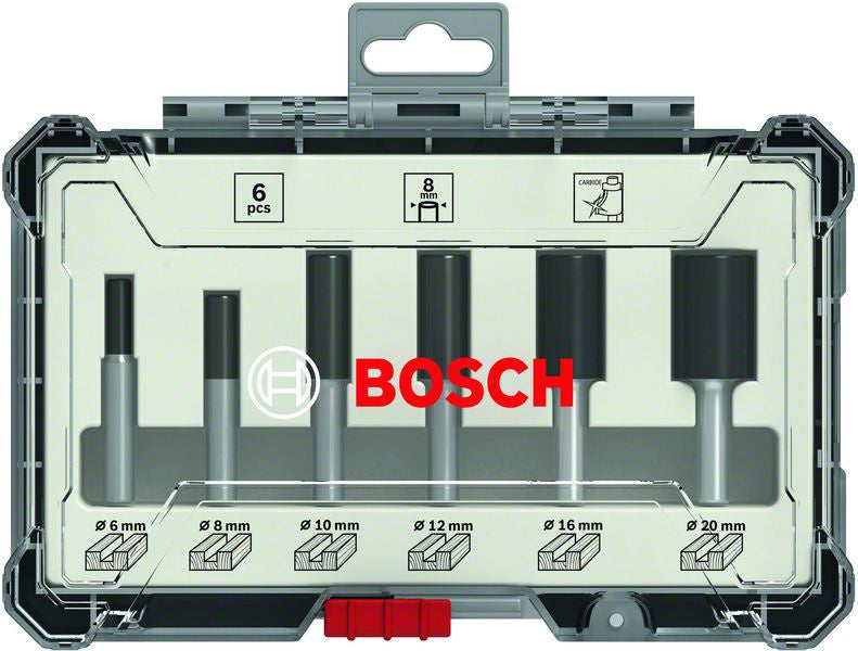 Bosch 6-delige rechte freesset - 2607017466