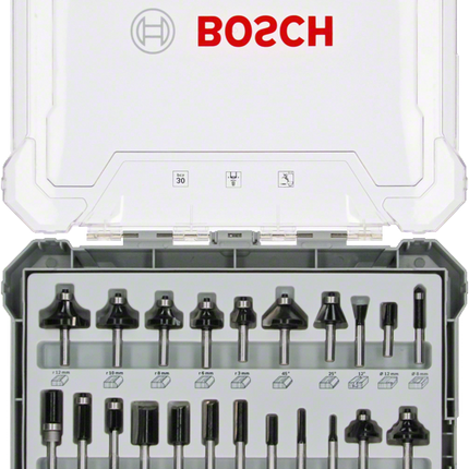 Bosch 30-Delige Gemengde Freesset 8mm - 2607017475