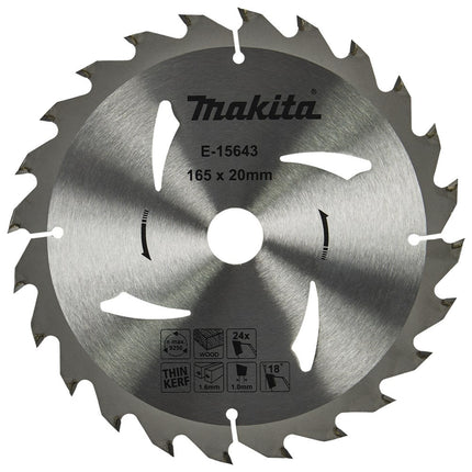 Makita Cirkelzaagbl 165x20x1,6 24T - E-15643