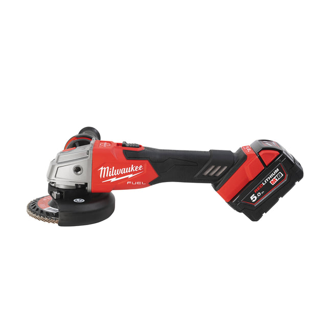 Milwaukee M18 FSAG125XB-502X FUEL Haakse Slijpmachine - 5Ah 18V