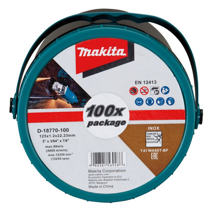 Makita Doorsl.sch. 125x1,2mm RVS 100s - D-18770-100