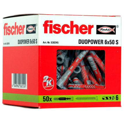 Fischer Duopower 6x50 S met schroef - 538245