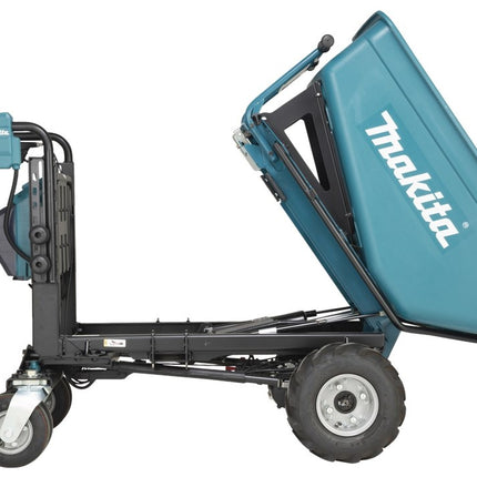 Makita DCU602Z LXT 2x18V Accu Dumper met Elektrisch Kiepbare Bak