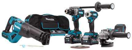 Makita DK0126G401 40 V Combiset voor (slag)schroeven, zagen en slijpen