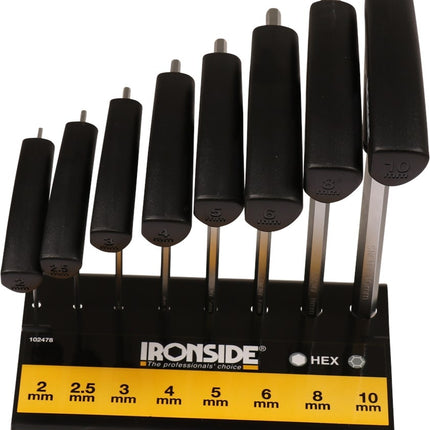 Ironside Stiftsleutelset 8-Delig T-Greep Inbus - 1872251