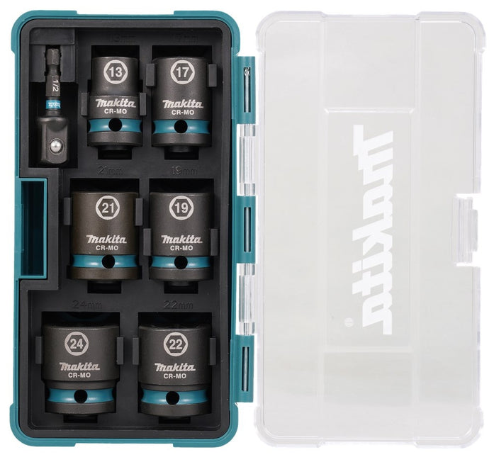 Makita 7-Delige Krachtdoppenset Impact Black 1/2 - E-16592