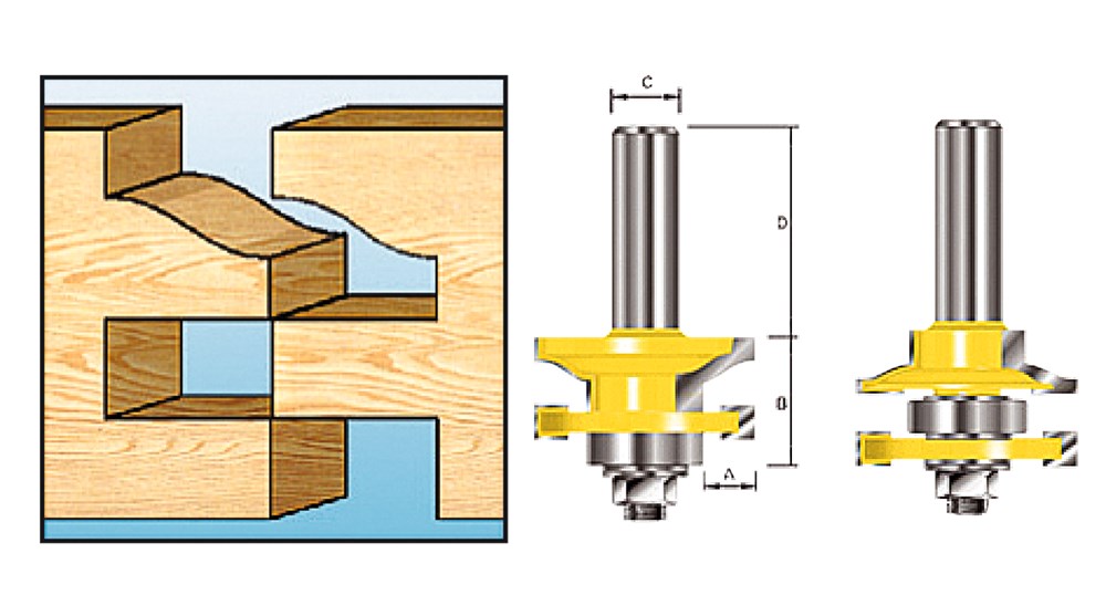 Makita Contraprofielfrees Met Kogellager 41 S8 - D-11900