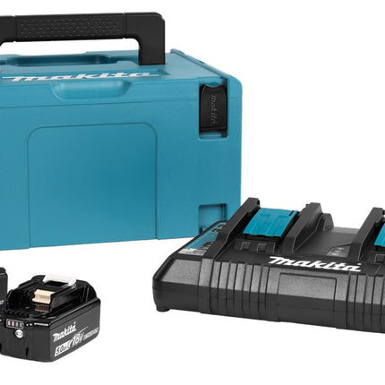 Makita 18V Combiset 1x DC18RD lader en 2x BL1850B accu's 18V