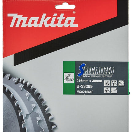 Makita Zaagblad Aluminium 216x30x2,2 64T 5G - B-33299