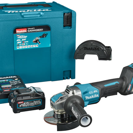 Makita GA044GM201 40 V Max Haakse slijper 125 mm X-LOCK