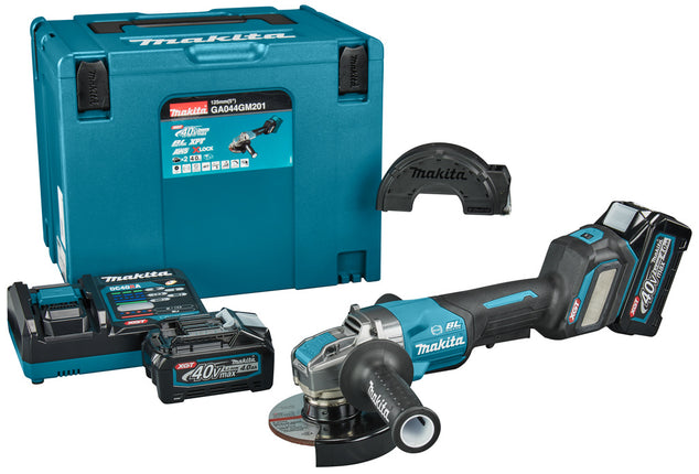 Makita GA044GM201 40 V Max Haakse slijper 125 mm X-LOCK