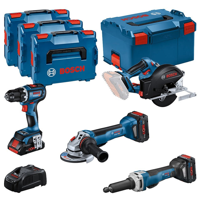 Bosch 4-delige Toolkit in L-Boxx 18V GSR GWS GKM GGS - 0615990N3A