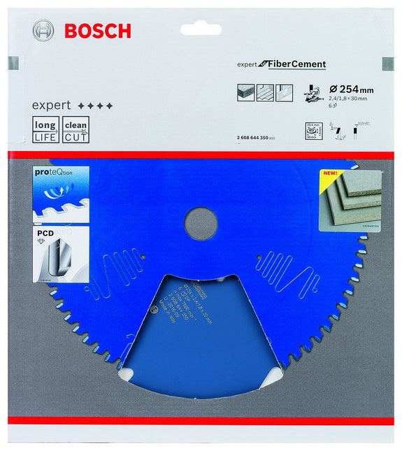 Bosch Cirkelzaagblad Fiber Cement, 254 X 30 X 2,4 mm, 6T - 2608644350