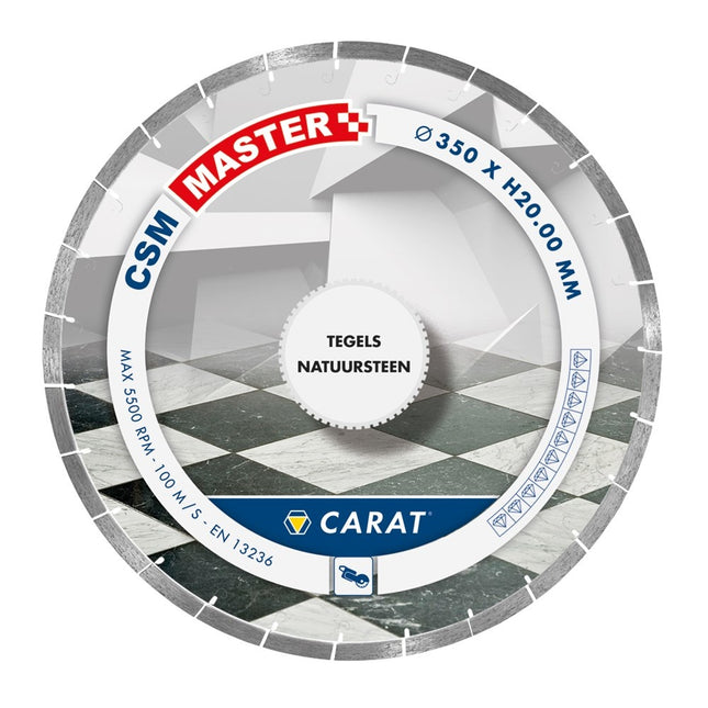 Carat Diamantzaag Tegels Ø350X20,00mm CSM Master - CSMM350200